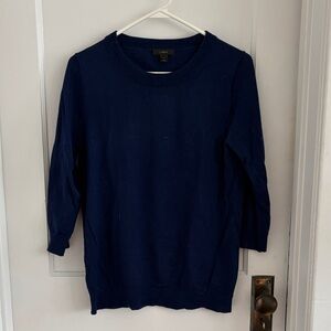J. Crew Navy Women's Crew Neck Sweater